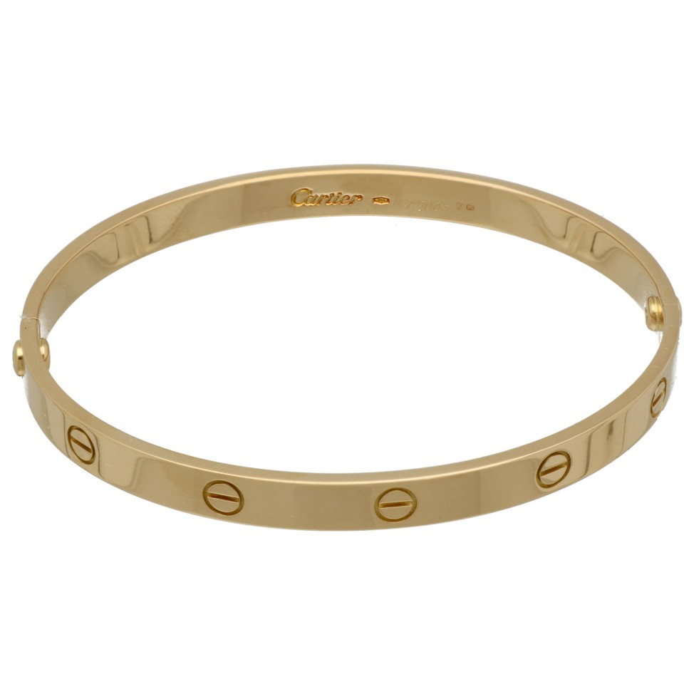 18 krt Cartier Love Armband Geel goud mt 21. Jaren '90