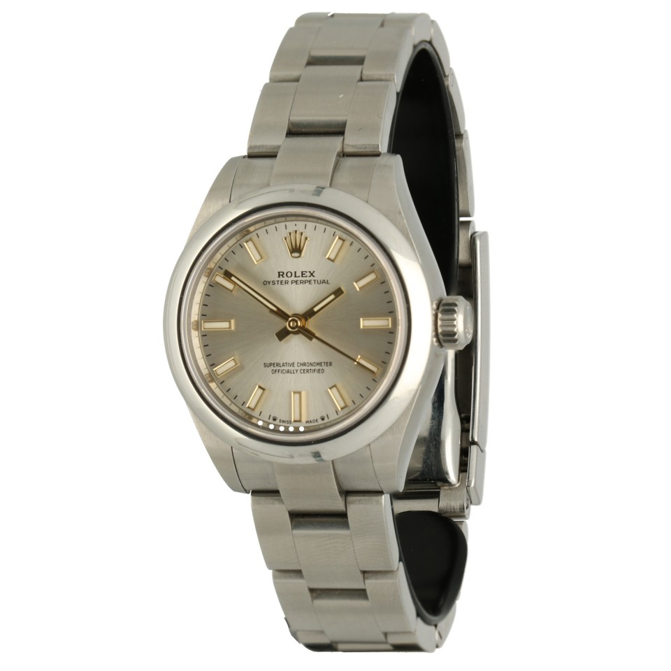 Rolex Oyster Perpetual 28 Ref.276200 Silver Index 