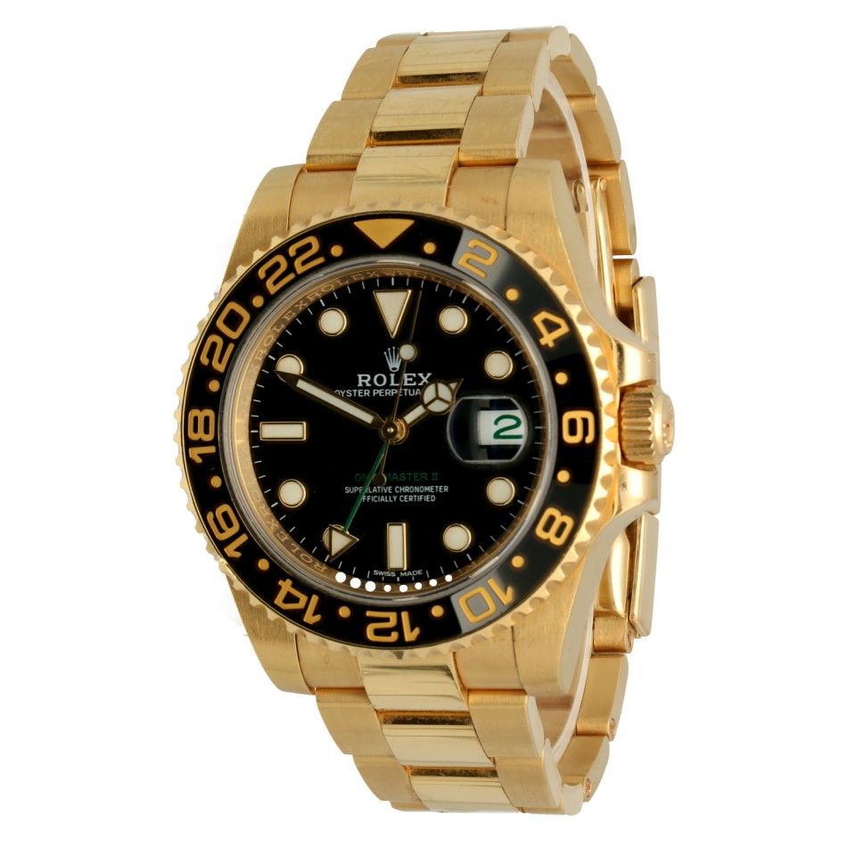 Rolex Gmt-master II Ref.116718LN 18K. Yellow Gold 