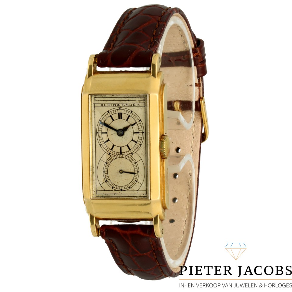 Alpina Gruen gouden Docters horloge.Jaren '40