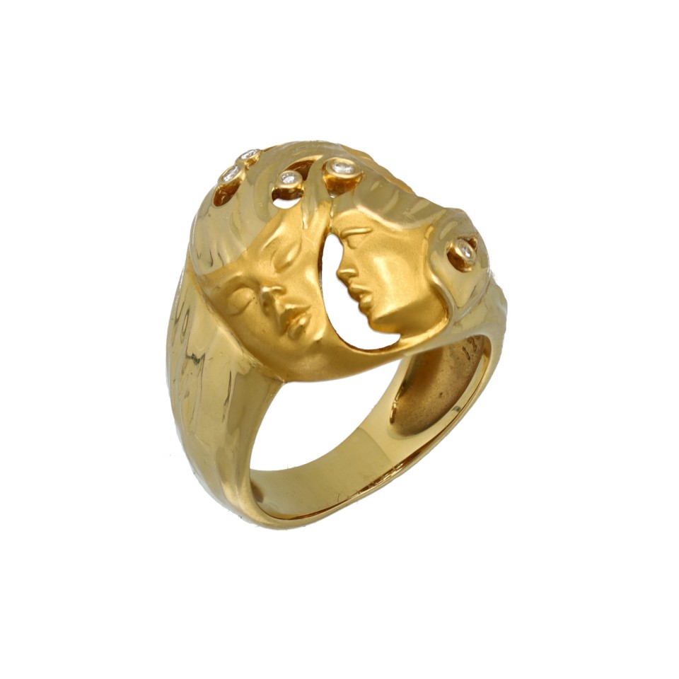 Carrera y Carrera 18 krt Gouden ring met Diamant