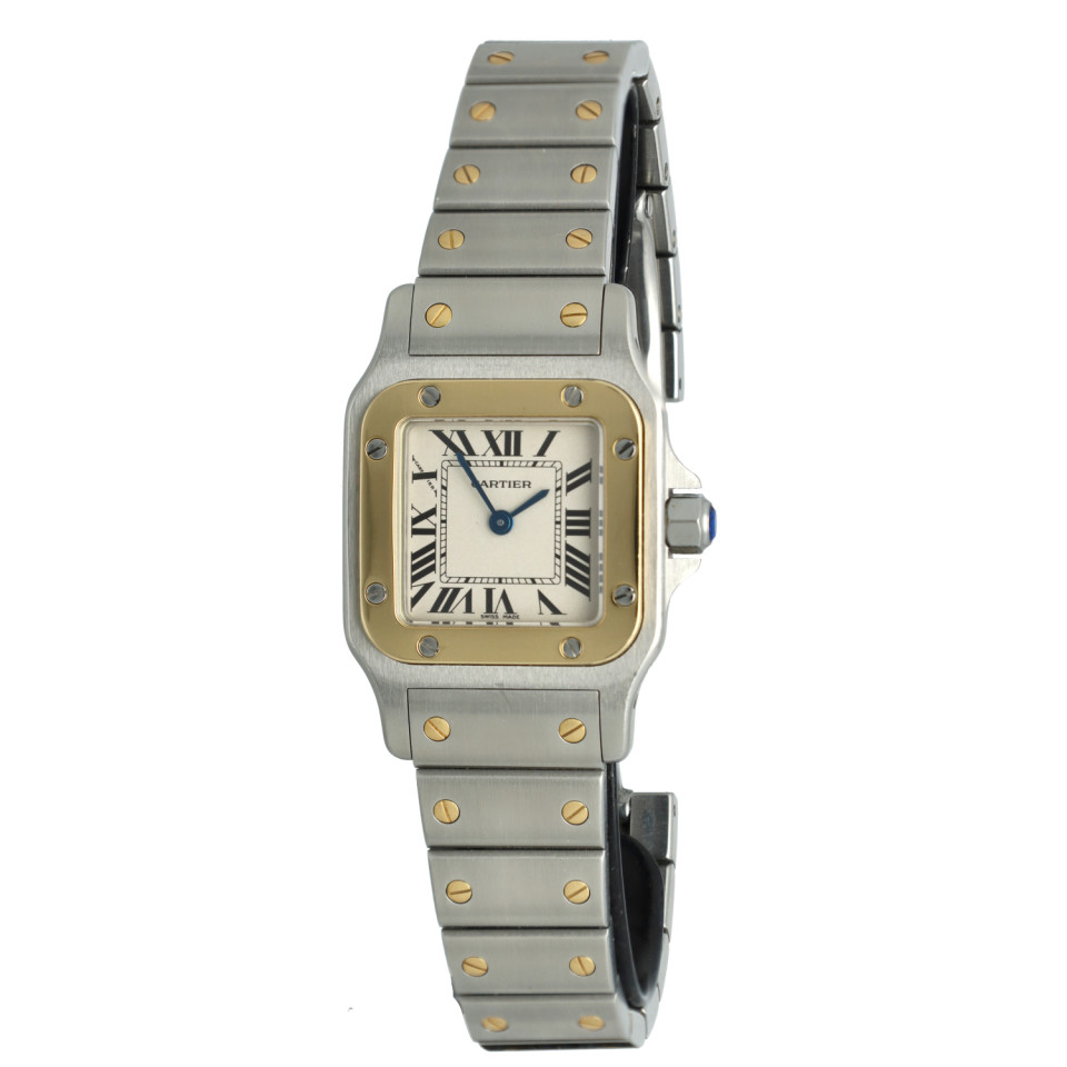Cartier Santos Galbee Goud/Staal Ref.1567 