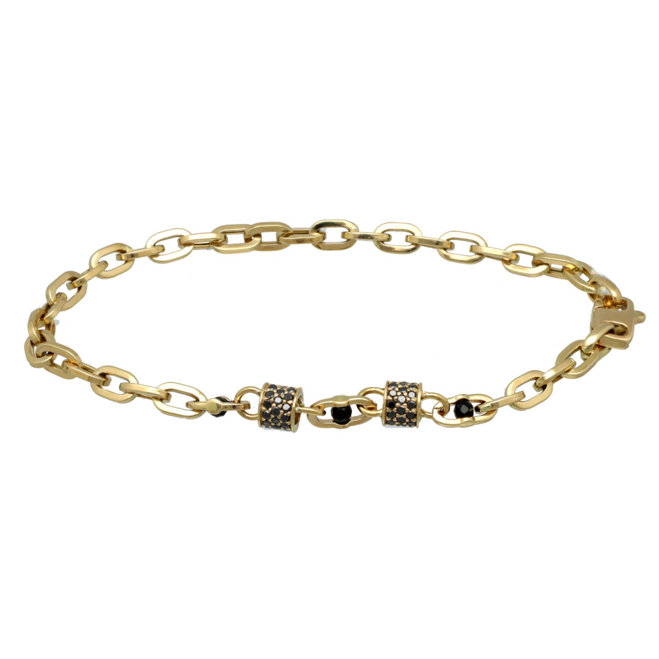 Geelgouden Armband met Diamant 0.72 Ct.