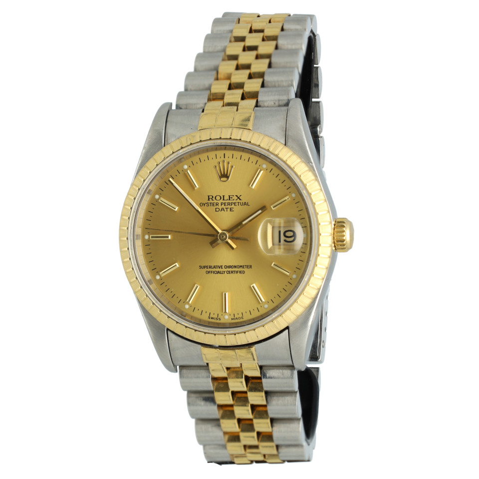 Rolex Oyster Perpetual Date 34mm Goud/Staal
