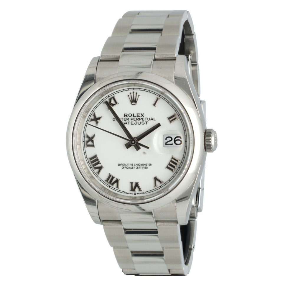 Rolex Datejust 36 White/Roman dial Ref. 126200