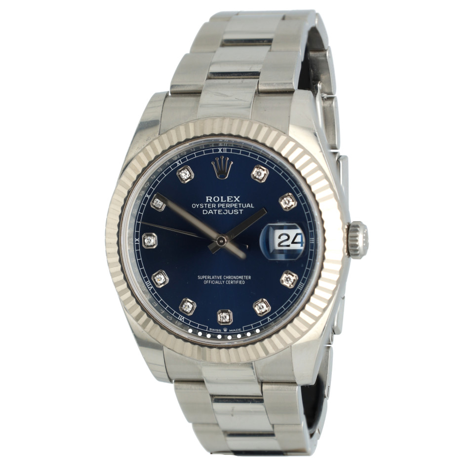 Rolex Datejust 41 Ref.126334 Blue/Diamonds 