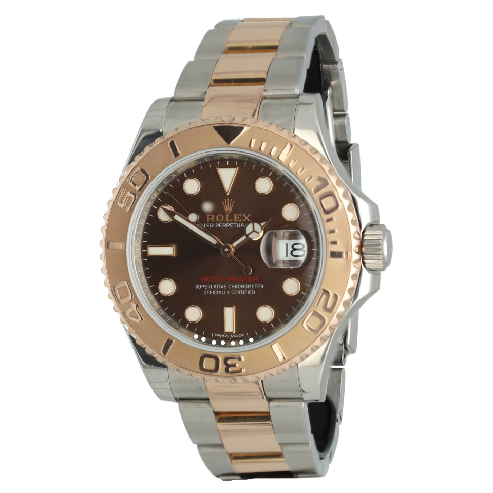 Rolex Yachtmaster 40 Everose-Staal Ref.116621 Chocolate Dial