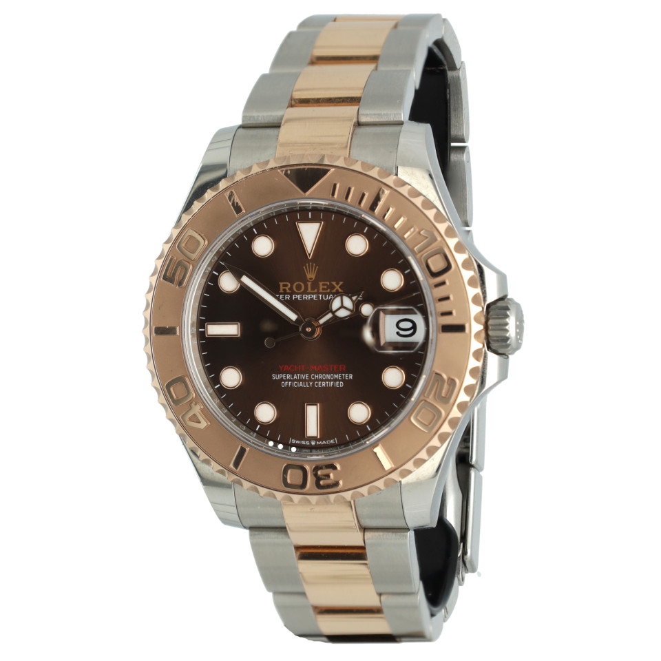 Rolex Yacht-Master 37 Ref: 268621 Rosegoud/Staal