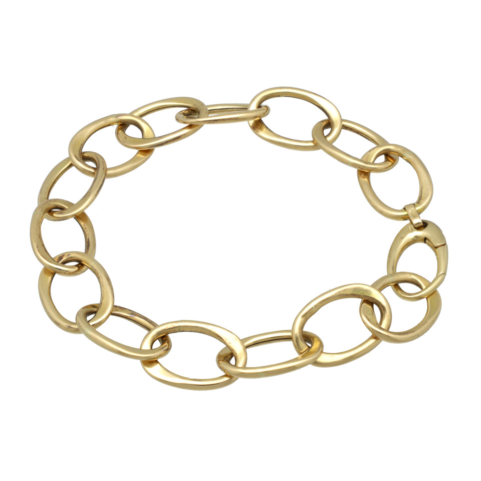 18 Krt gouden Schakel Armband