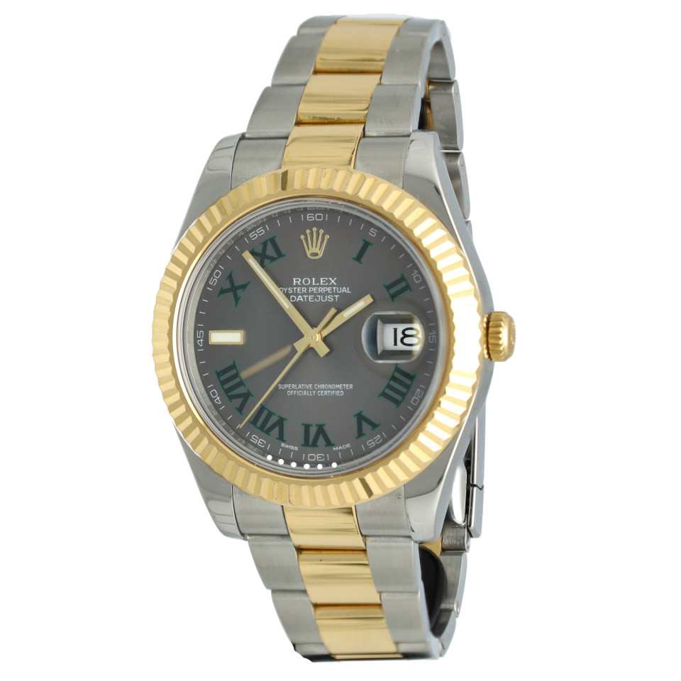 Rolex Datejust II Ref: 116333 Goud/Staal Wimbledon