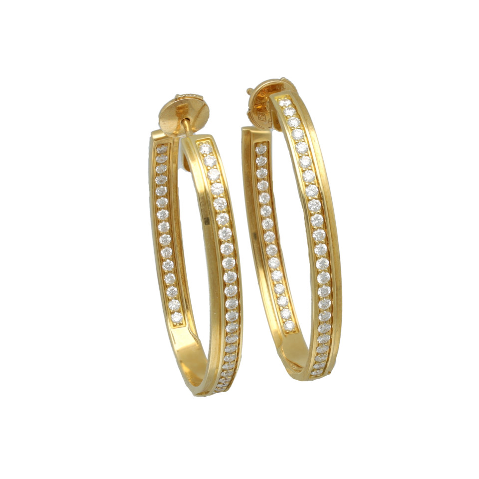 Piaget Limelight Hoops Oorbellen ca.1.50ct Diamant 