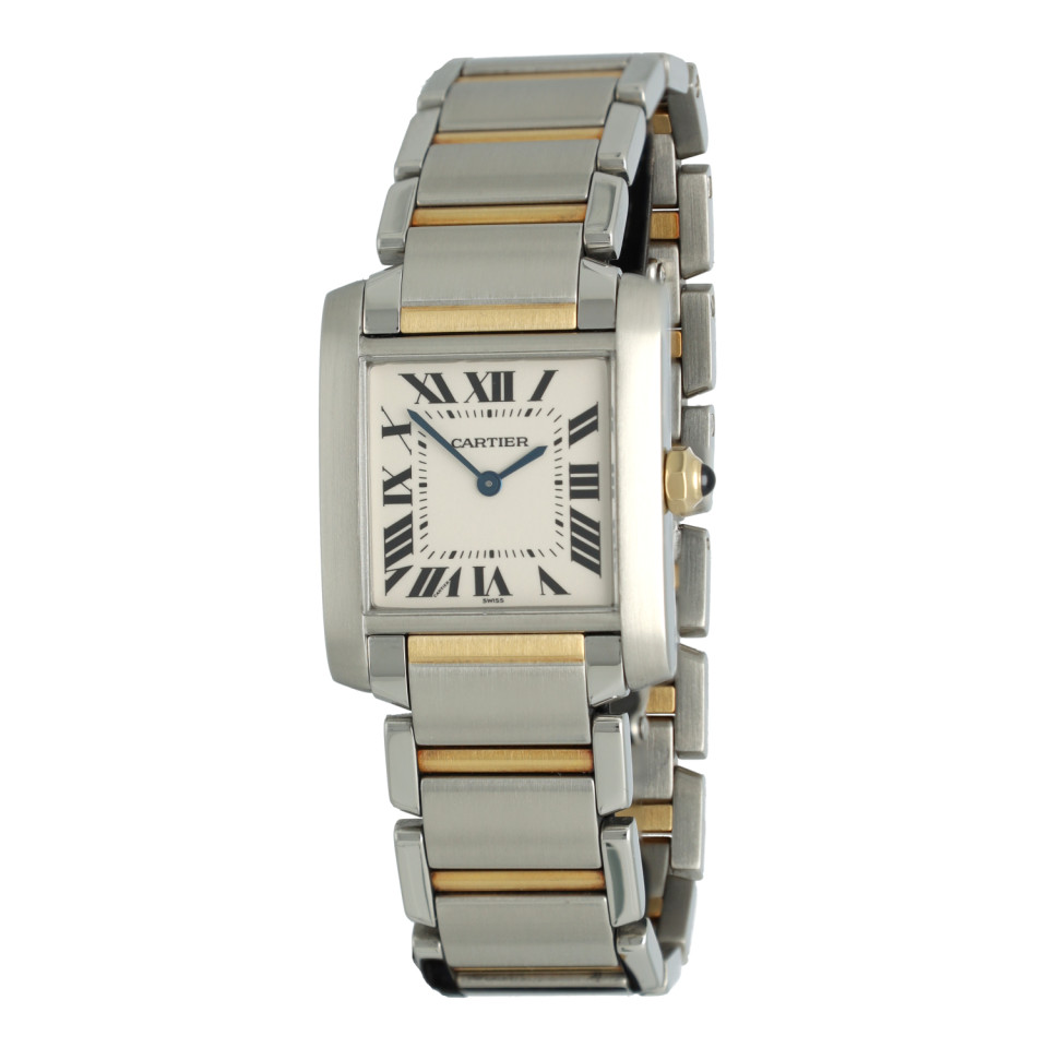 Cartier tank francaise Goud/staal Ref.2301