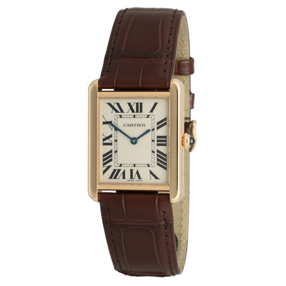 Cartier Tank Solo Rose Goud/Staal Ref 3167