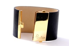 Pomellato Armband met 18 krt. Goud/Leer