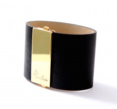 Pomellato Armband met 18 krt. Goud/Leer