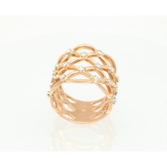 18 Krt. Rosegouden Fantasiering met briljant FineJewelry