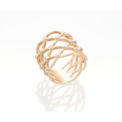 18 Krt. Rosegouden Fantasiering met briljant FineJewelry