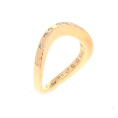 18 krt. Cartier Briljant ring, boutique collectie.