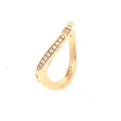 18 krt. Cartier Briljant ring, boutique collectie.