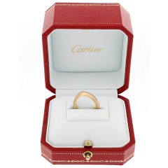 18 krt. Cartier Briljant ring, boutique collectie.