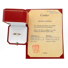 18 krt. Cartier Briljant ring, boutique collectie.