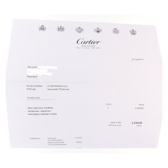 18 krt. Cartier Briljant ring, boutique collectie.