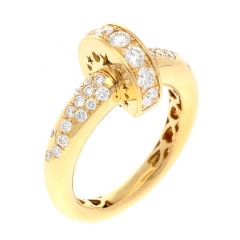 High Fashion design ring met briljant 0.80 Ct