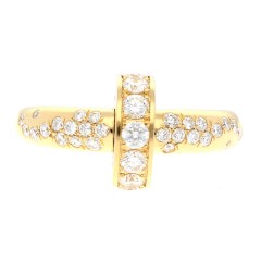 High Fashion design ring met briljant 0.80 Ct