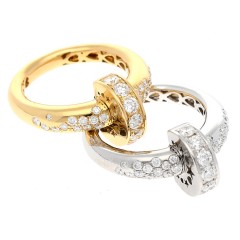 High Fashion design ring met briljant 0.80 Ct