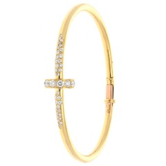 Stijlvolle 18 krt gouden briljanten armband 1.17 Ct