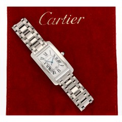 Cartier Tank Americaine XL witgoud.