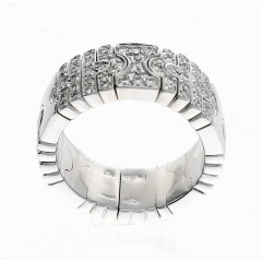 18Krt. Bulgari briljant ring. Model Parentesi 