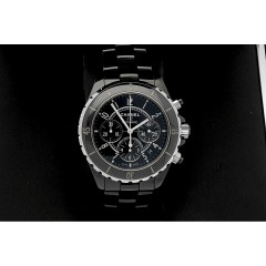 Chanel J12 Black Ceramic Chronograaf