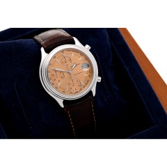 Baume & Mercier Baumatic Bronze wijzerplaat.