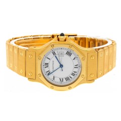 Cartier Santos Octagon 18Krt. Automaat 