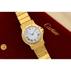 Cartier Santos Octagon 18Krt. Automaat 