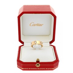 Cartier Love ring met 3 Brillanten.