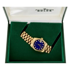 Rolex Datejust 18Krt. goud President Lapis Lazuli