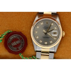 Rolex Datejust Goud/staal Jubilee met Briljant