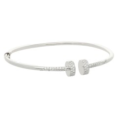 18Krt. Witgouden armband met Briljant 0.76 Ct