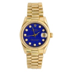 Rolex Datejust 18Krt. goud President Lapis Lazuli