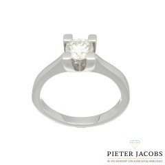 Witgouden Solitair ring 0.75 Ct