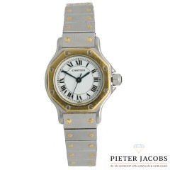 Cartier Santos Octagon goud/staal 