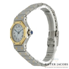 Cartier Santos Octagon goud/staal 