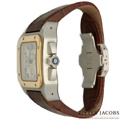 Cartier Santos 100 XL goud/staal Ref. 2740