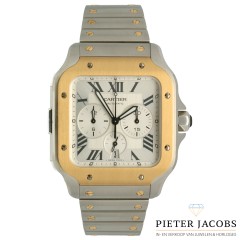 Cartier Santos de Cartier goud/staal Ref. W2SA0008