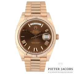 Rolex Day Date 40 Everose Gold Chocolate Dial Ref:228235