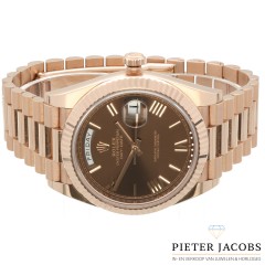 Rolex Day Date 40 Everose Gold Chocolate Dial Ref:228235