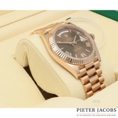 Rolex Day Date 40 Everose Gold Chocolate Dial Ref:228235