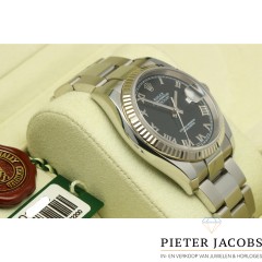 Rolex Datejust 36mm Black Roman Dial, Full set